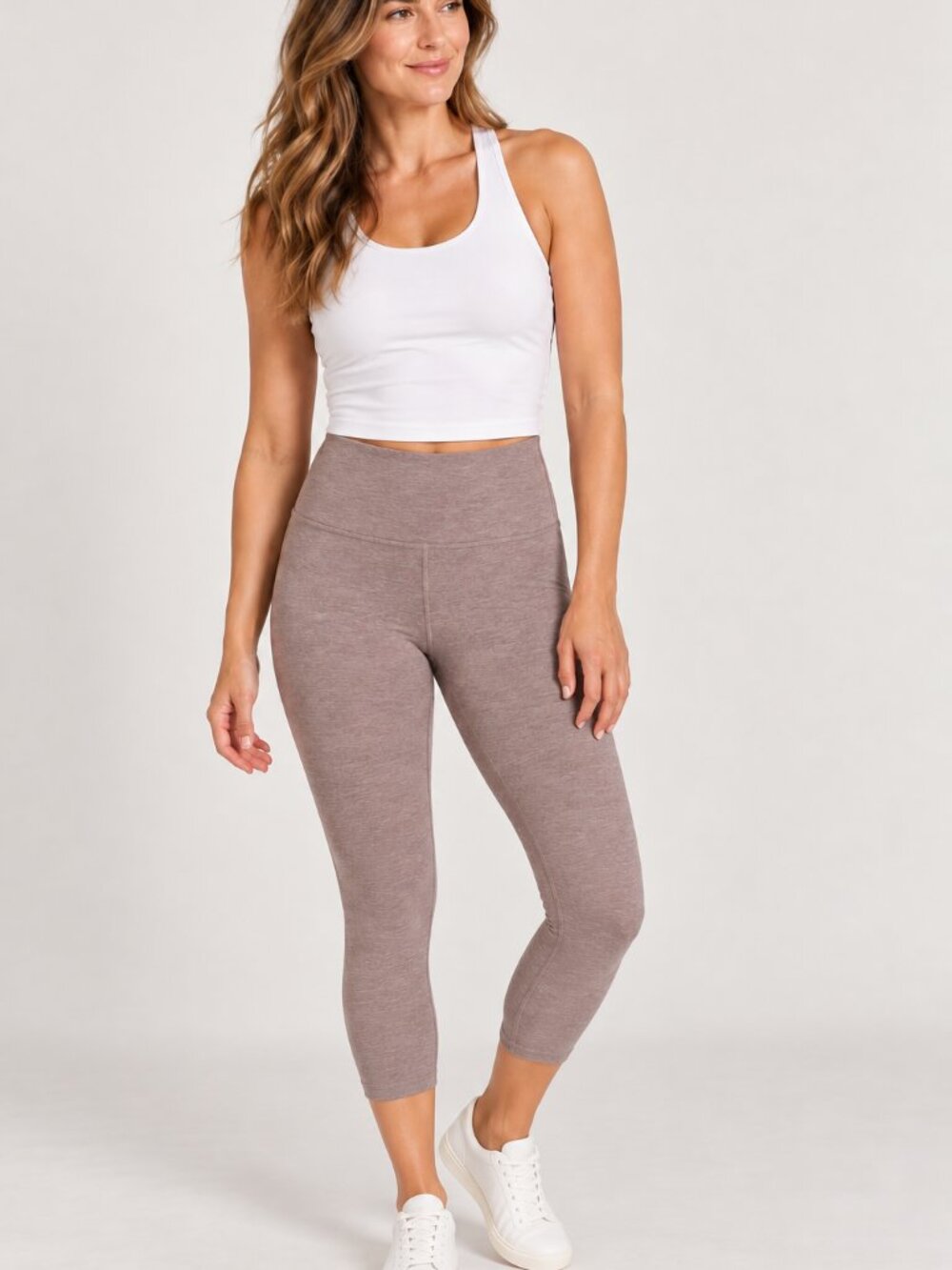 Beyond Yoga Spacedye Leggings Women’s M Brown High Waist Soft Stretch